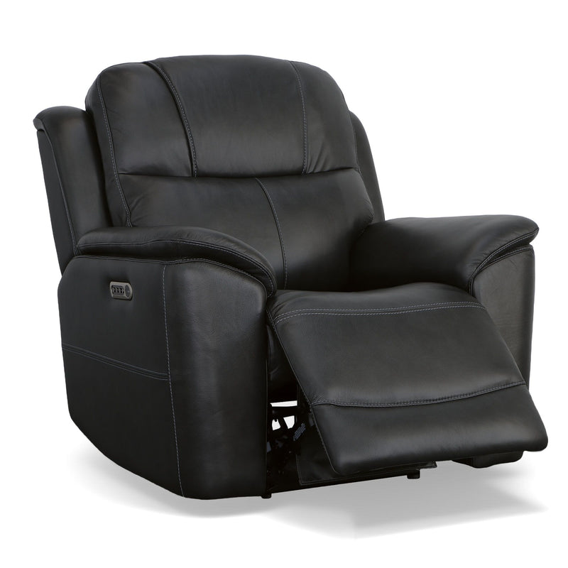 Crew - Power Recliner With Power Headrest & Lumbar - Black