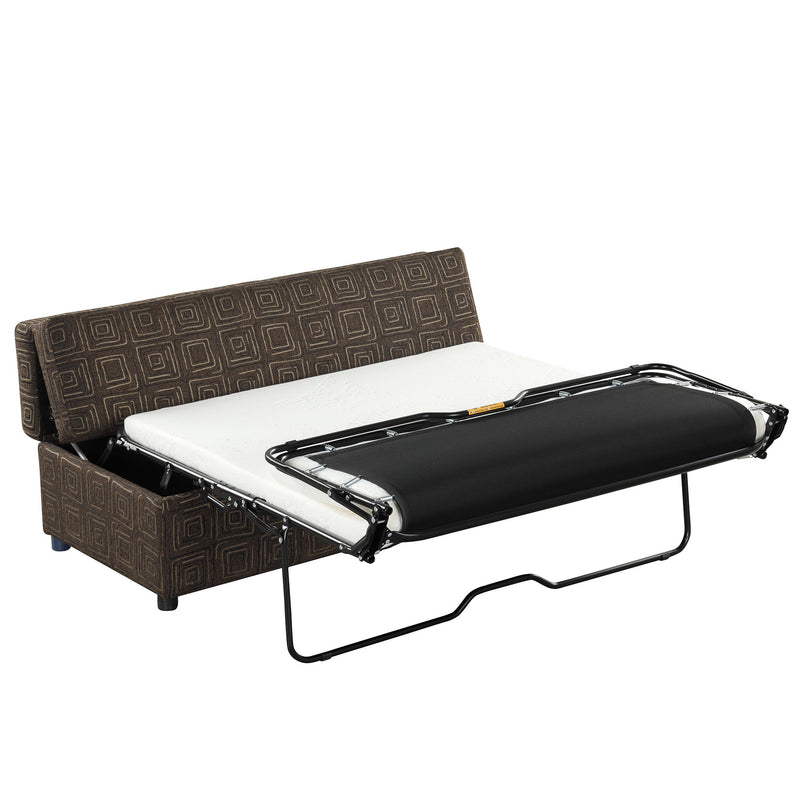 Folding Ottoman Sleeper Bed With Mattress Convertible Guest Bed