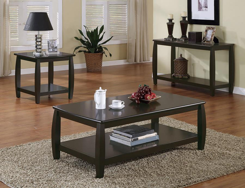 Dixon - Wood Entryway Console Table with Shelf - Espresso