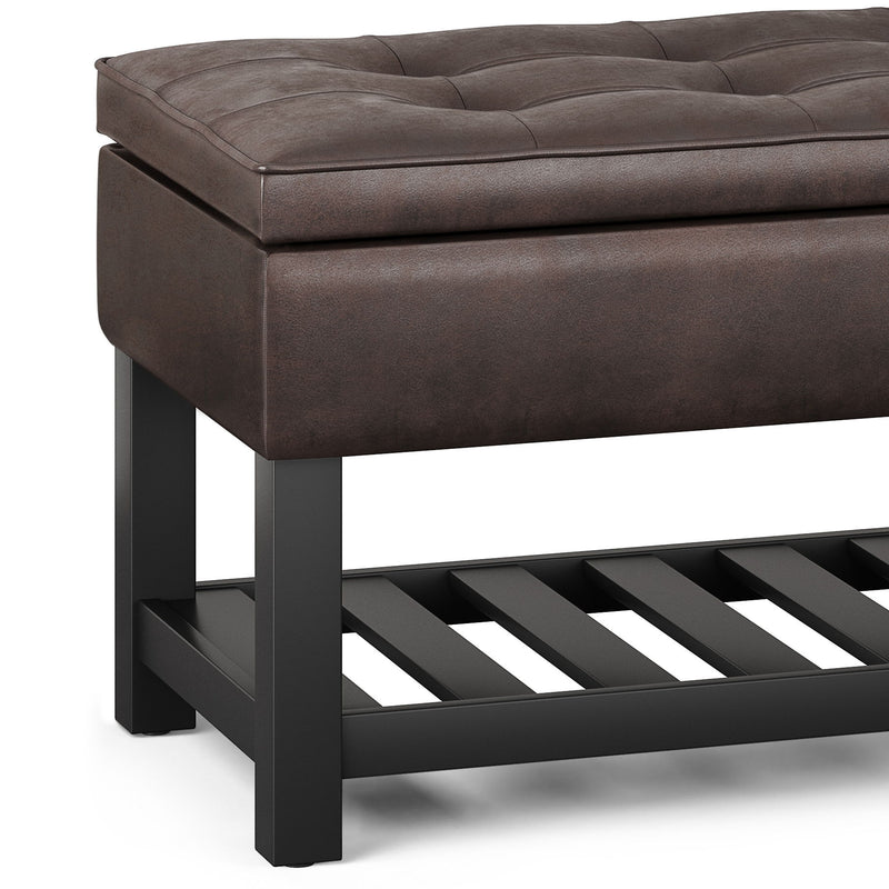 Cosmopolitan - Storage Ottoman Bench with Open Bottom