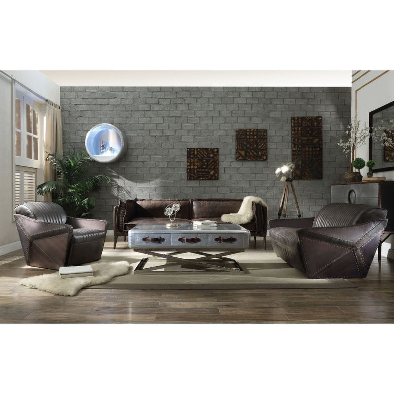 Porchester - Sofa - Distress Chocolate Top Grain Leather