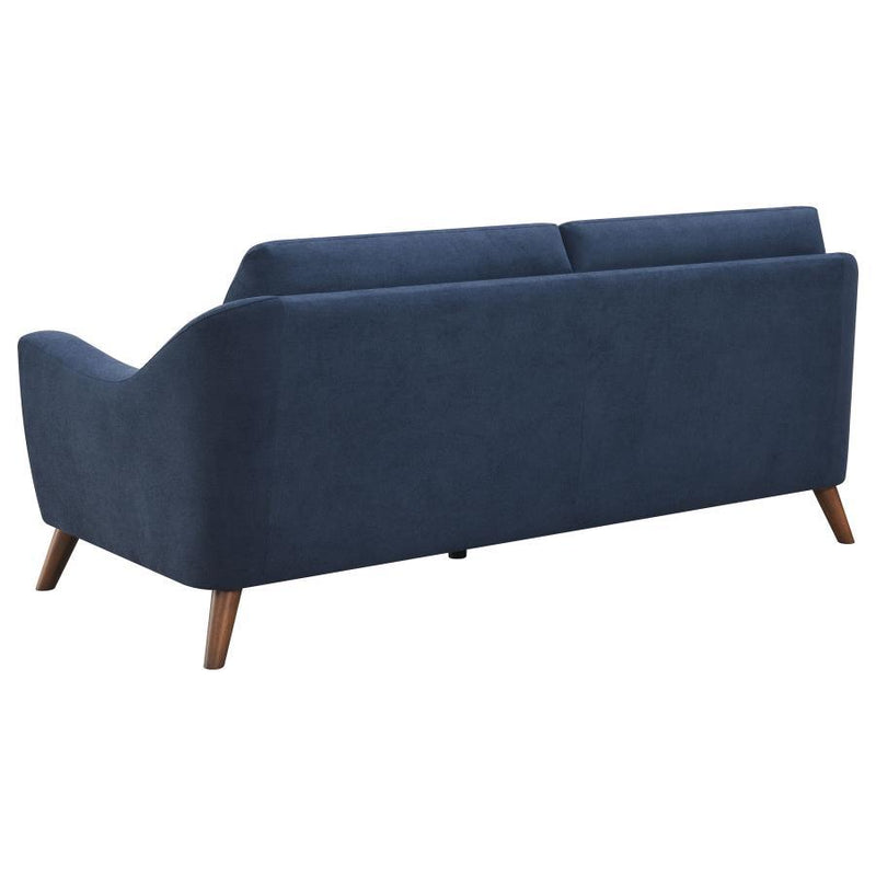 Gano - Upholstered Sloped Arm Sofa - Navy Blue