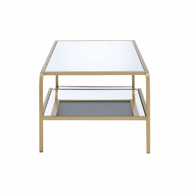 Astrid - Coffee Table - Gold & Mirror