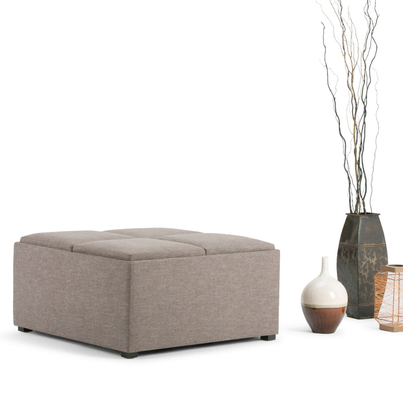 Avalon - Square Coffee Table Storage Ottoman