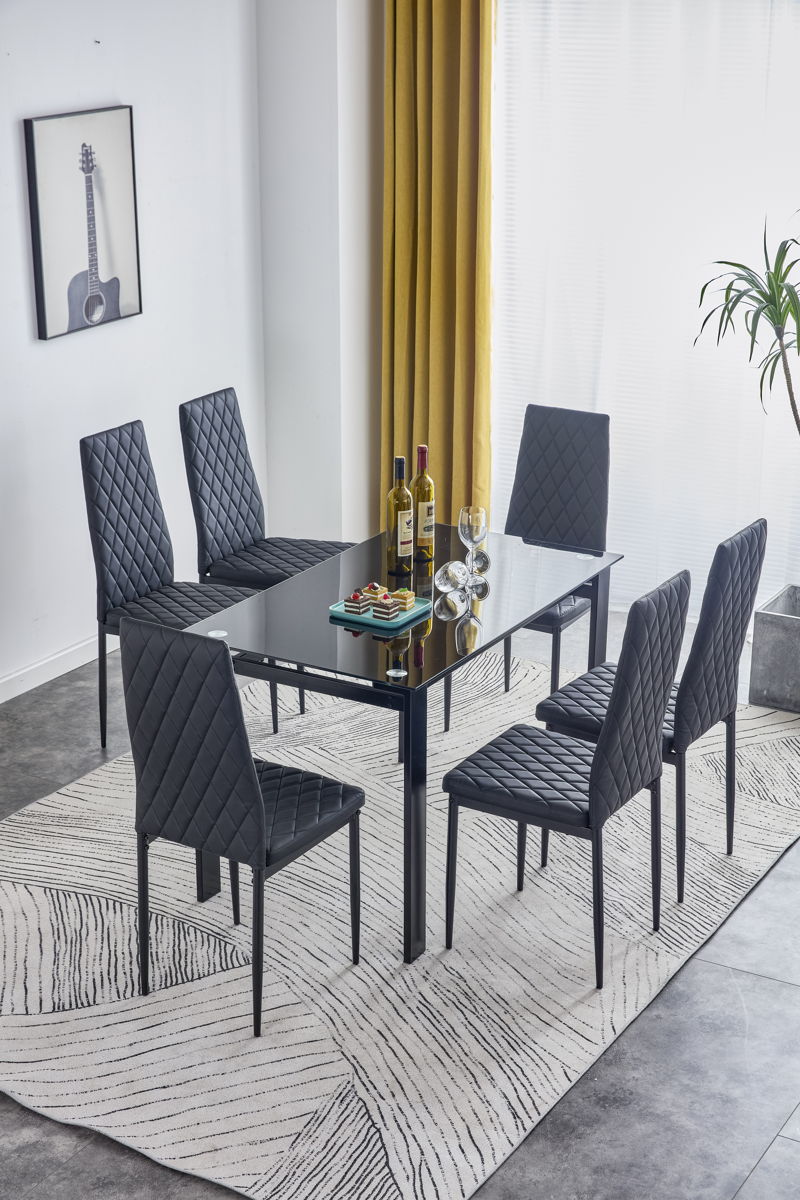 Dining Chairs (Set of 6) - Black