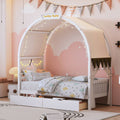 Bed With Arched Roof And 2 Drawers