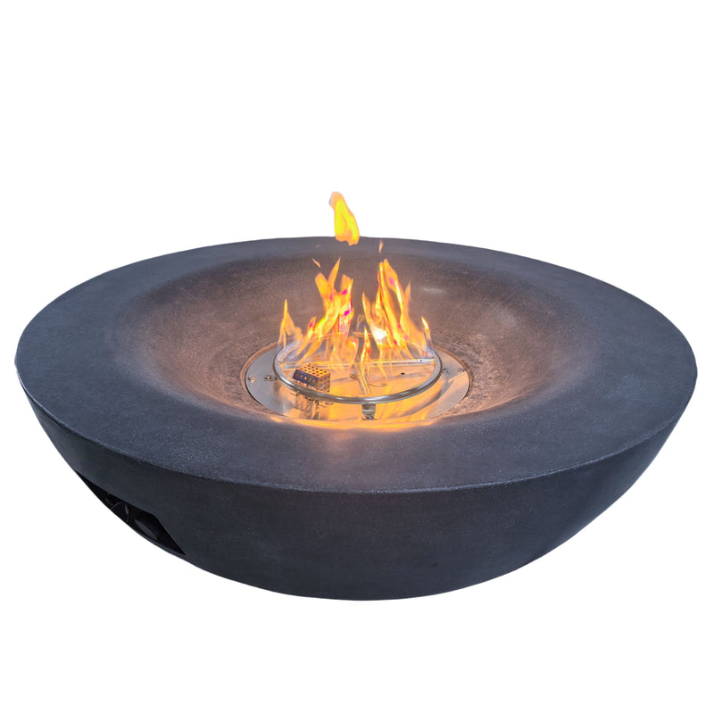 Outdoor Concrete Propane Gas Fire Pit Bowl