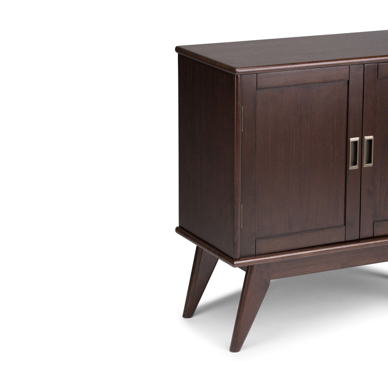 Draper - Mid Century Low Storage Cabinet - Medium Auburn Brown