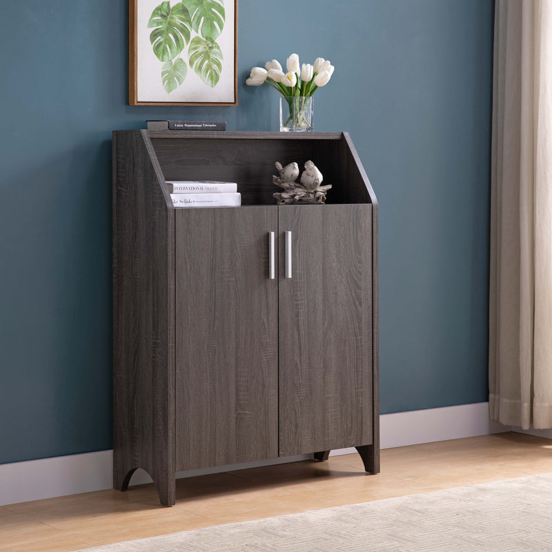 Modern Shoe/Storage Cabinet Two Door With 4 Shelves