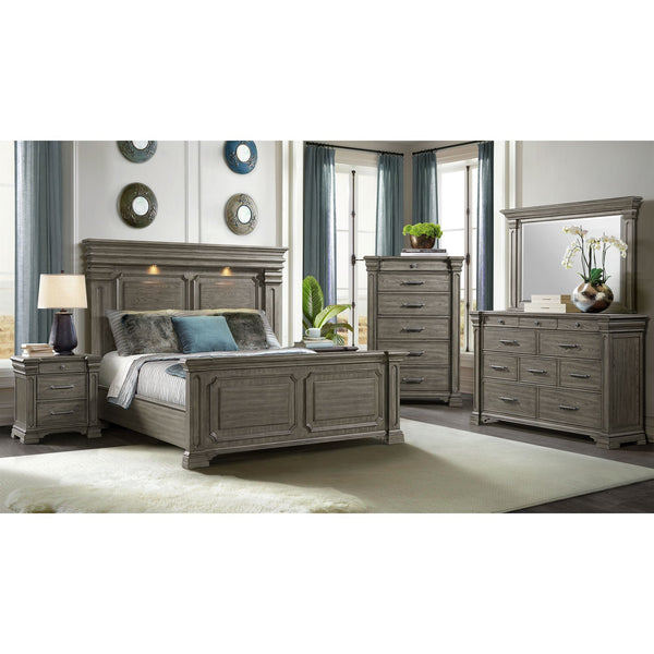 Kings Court - 10 - Drawer Dresser - Gray