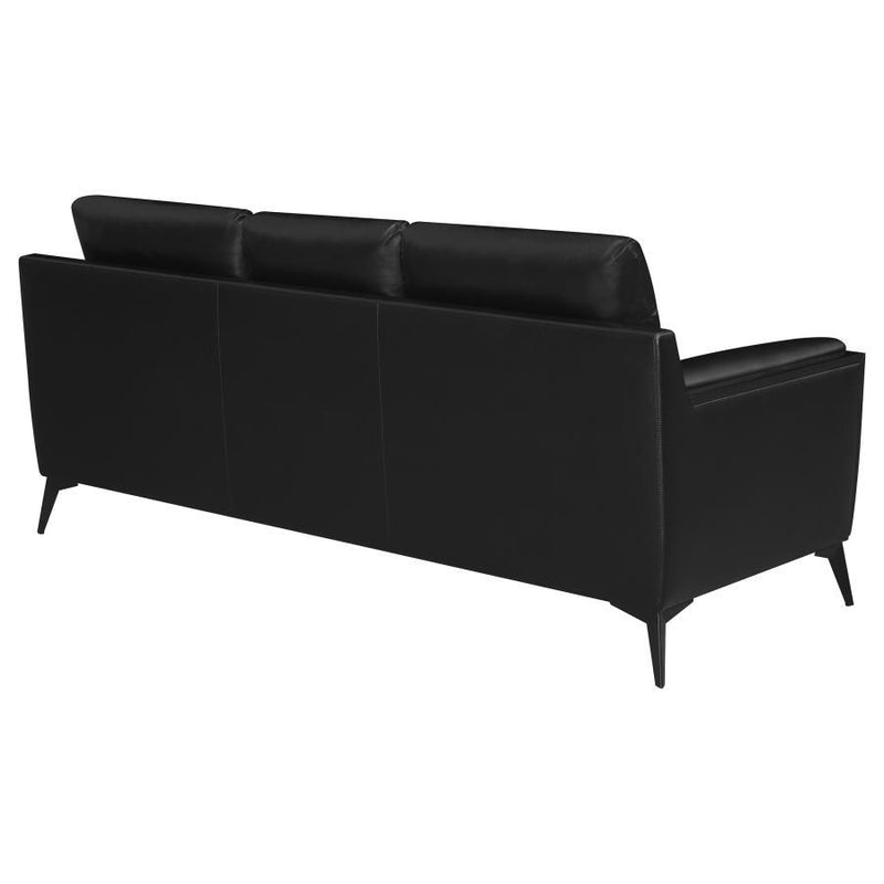 Moira - Upholstered Tufted Sofa With Track Arms - Black