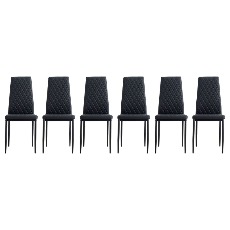 Dining Chairs (Set of 6) - Black