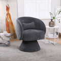 Swivel Accent Chair, Armchair Round Barrel Chair In Fabric For Living Room Bedroom