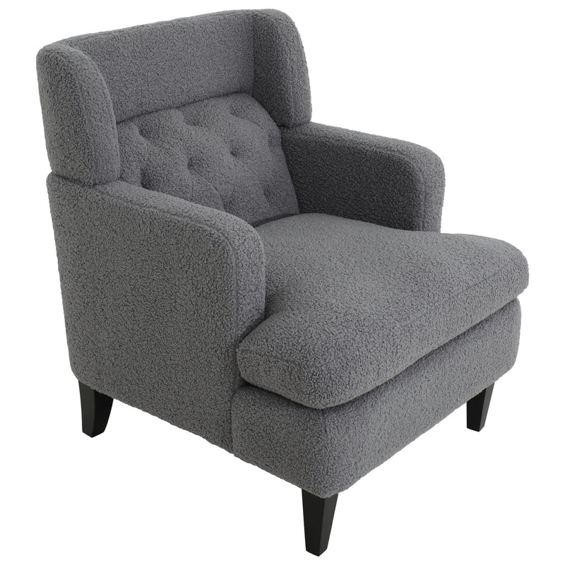 Upholstered Accent Chair Tufted Armchair For Living Room And Bedroom