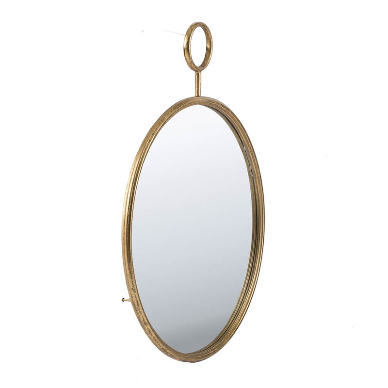 Circle Wall Mirror With Metal Frame, Accent Mirror For Living Room, Entryway, Office