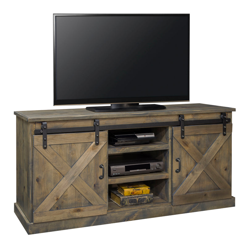 Farmhouse - TV Stand Console - Barnwood