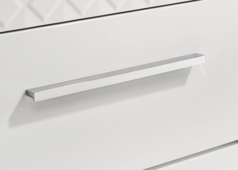 Ives - 5-Drawer Bedroom Chest Of Drawers - White High Gloss