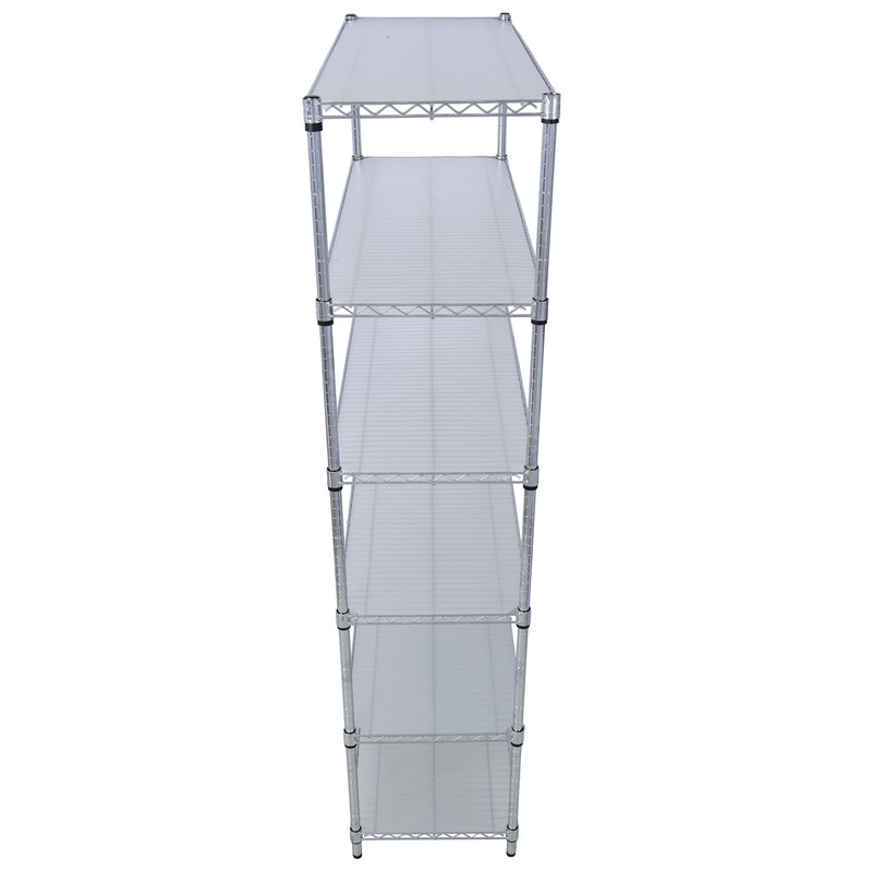 6 Tier 6000Lbs Capacity Nsf Metal Shelf Wire Shelving Unit, Heavy Duty Adjustable Storage Rack With Wheels & Shelf Liners For Commercial Grade Utility Steel Storage Rack