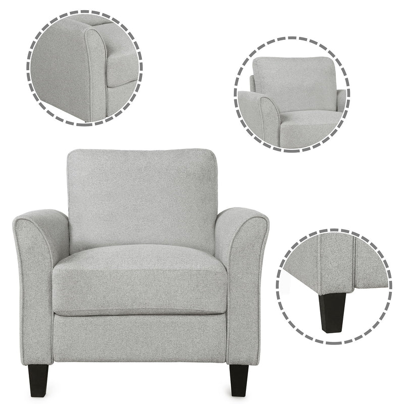 Living Room Sets Furniture Armrest Sofa Single Chair Sofa Loveseat Chair 3 Seat Sofa (Chair Loveseat Chair & 3 Seat Sofa)