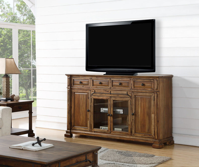 Bridgevine Home - Barclay 72" TV Stand Console - Rustic Acacia Finish