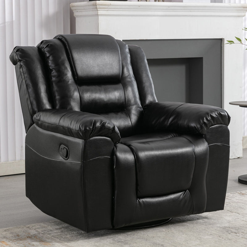 Home Theater Recliner Set Manual Recliner Chair With Wide Armrest, Two Built-In Cup Holders For Living Room