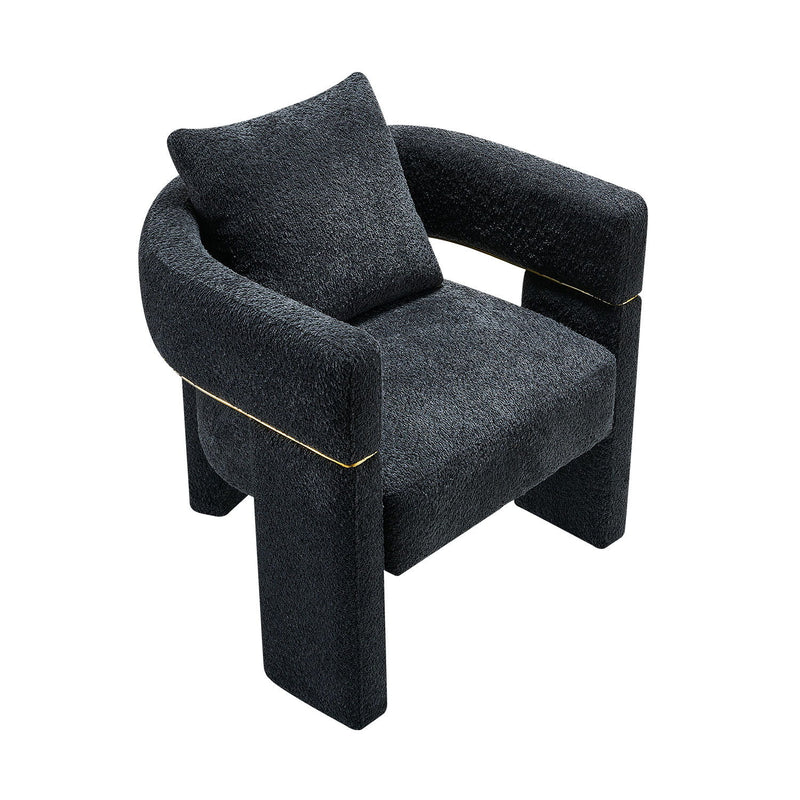 Boucle Upholstered Accent Chair