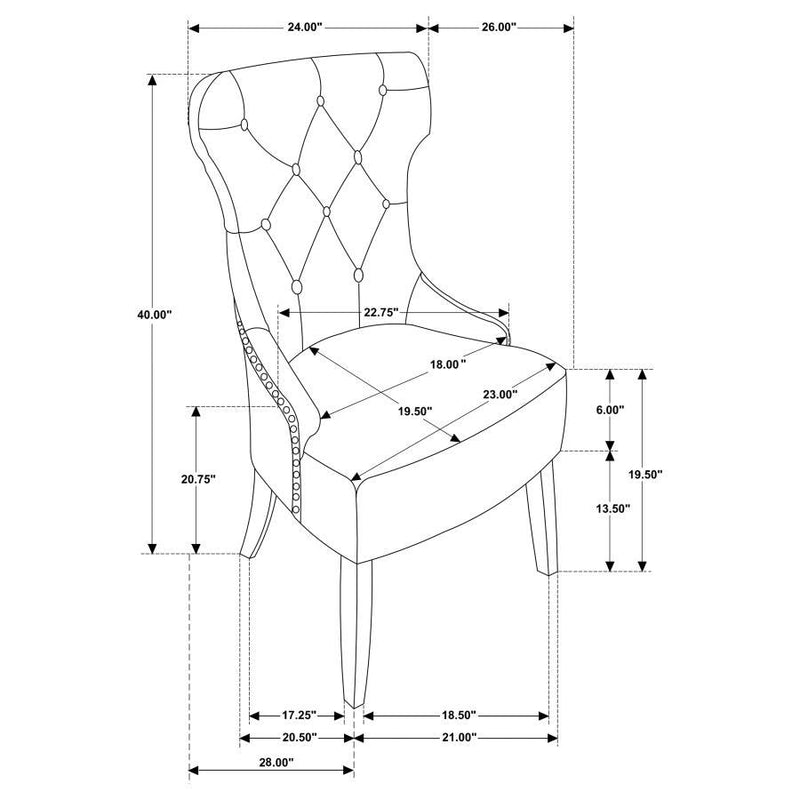 Baney - Fabric Upholstered Dining Side Chair