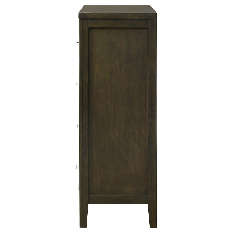 Wilkes - 5-Drawer Chest Of Drawers - Dark Cocoa