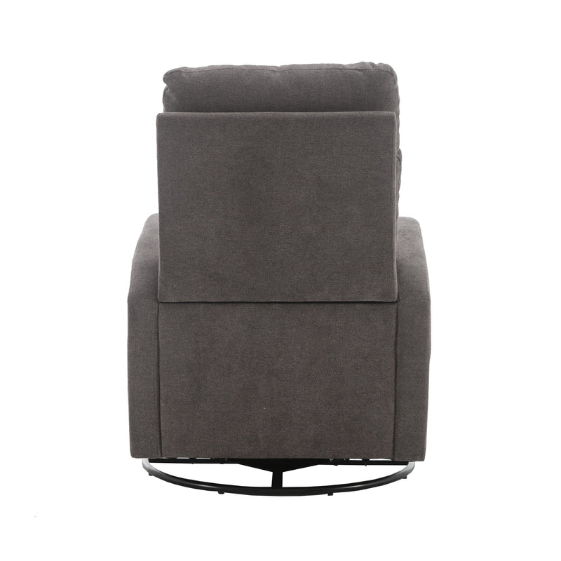 Jiada - Upholstered Swivel Glider Rocking Chair For Nursery Modern Style One Left Bag