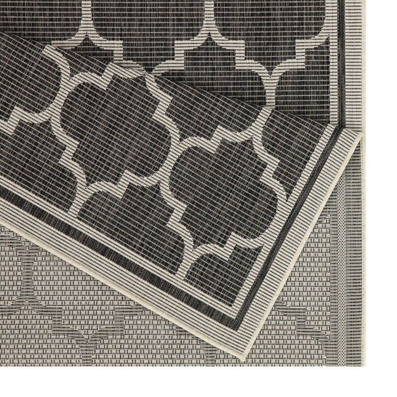 Sunshine - 2'7" X 7'3" Polypropylene Indoor / Outdoor Area Rug - Anthracite