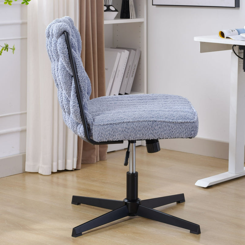 Armless Office Desk Chair No Wheels