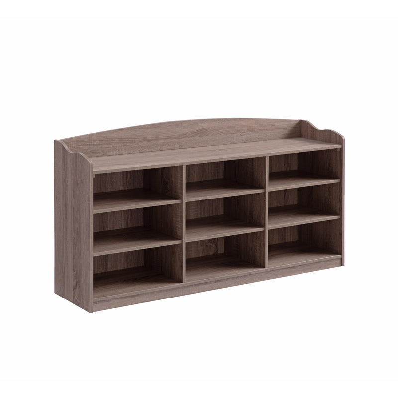 Wooden Shoe Storage Bench, Nine Storage Shelves
