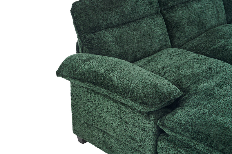 U-Shaped Profile Sofa, Including Two Single Seats And Two Chaise, Modular Sofa, Chenille Sofa