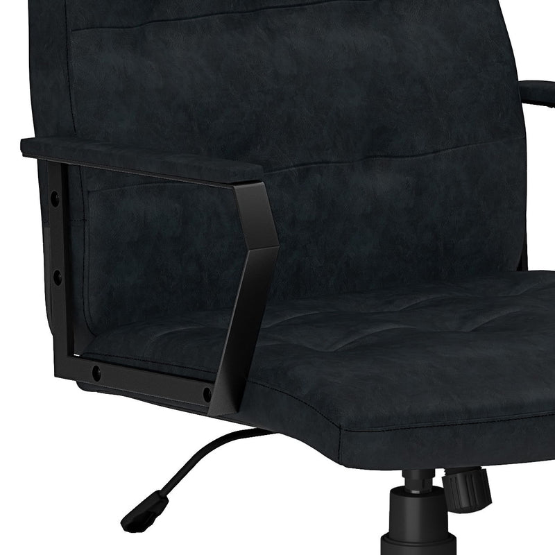 Foley - Swivel Office Chair - Distressed Blue