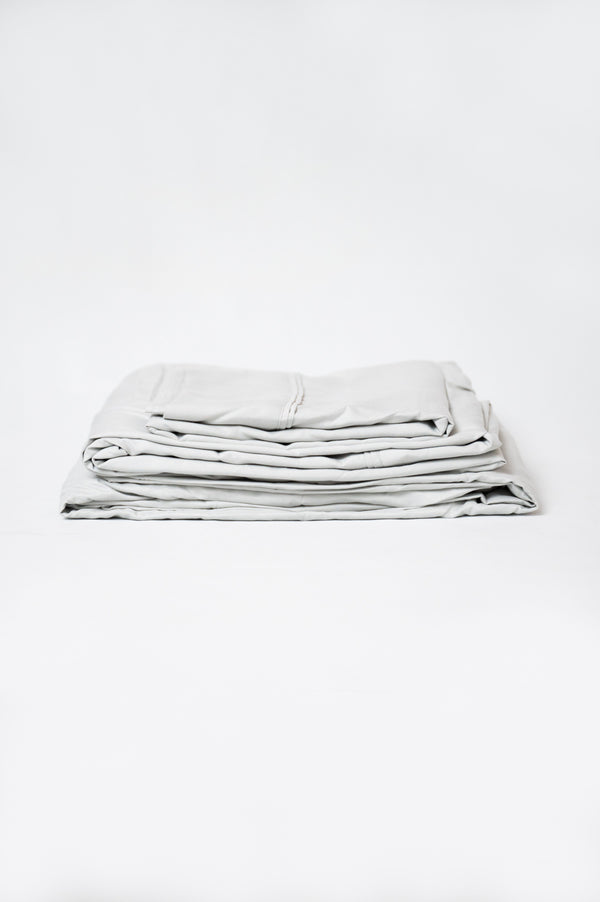 4 Piece Full Brushed Microfiber Hypoallergenic Sheet Set - Pewter