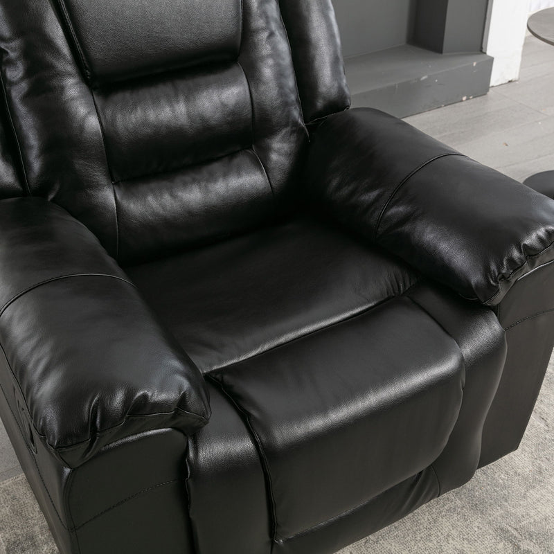 2 Seater Home Theater Recliner Manual Recliner Chair With A Storage Box And Two Cup Holders For Living Room