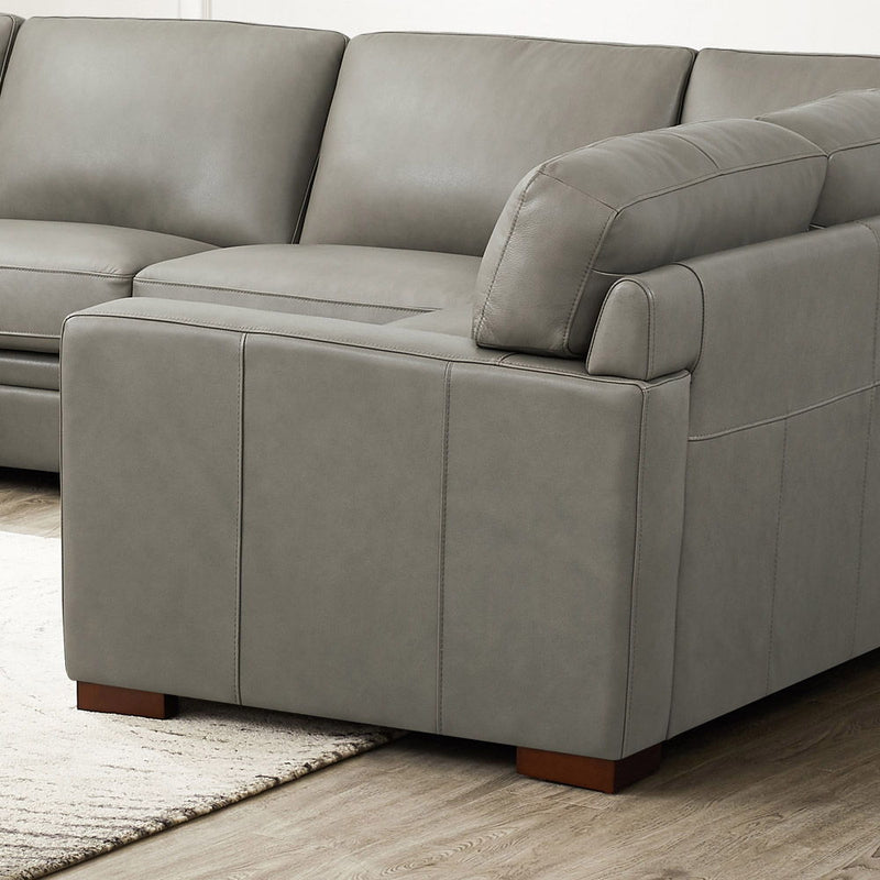 Dillon - Leather Left Chaise Sectional