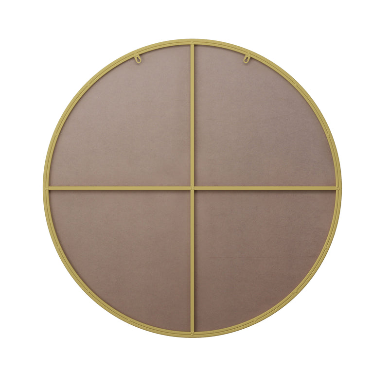 Wall Mirror Circular Mirror Metal Framed Mirror Round Vanity Mirror Dressing Mirror, For Bathroom, Living Room - Gold