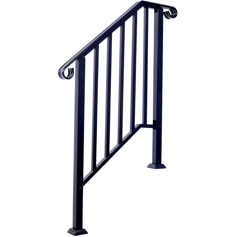 Handrails For Outdoor Steps, Fit 2 Or 3 Steps Outdoor Stair Railing, Picket