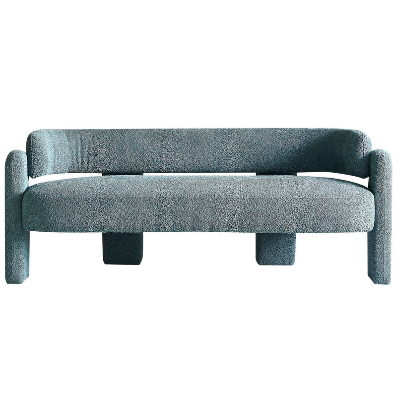 Boucle Upholstery Modern Sofa For Living Room