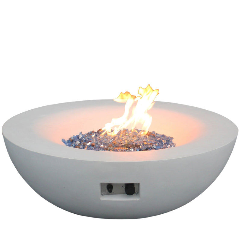 Outdoor Concrete Propane Gas Fire Pit Bowl