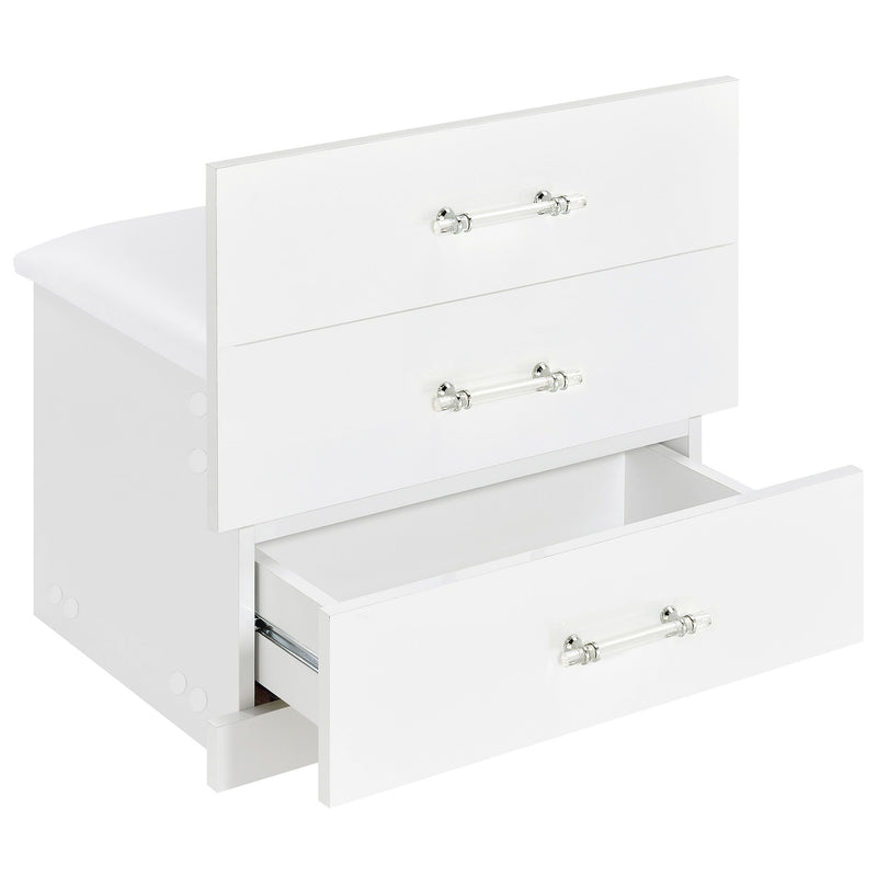 Danbury - 3-Drawer Makeup Vanity & Stool Set