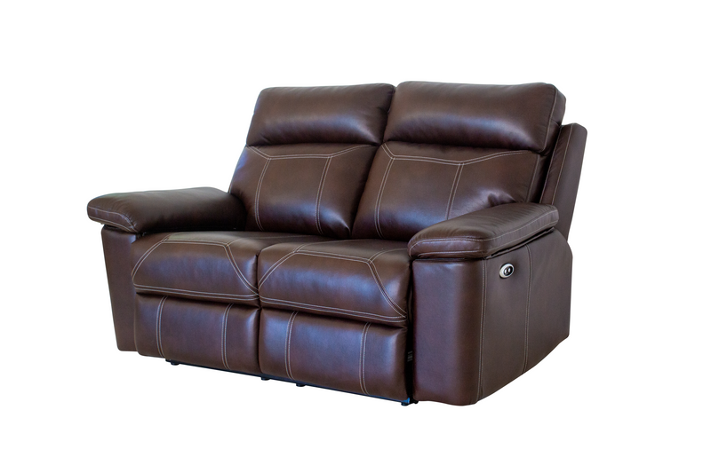 Sterling Power Brown Air Leather 2 Seater