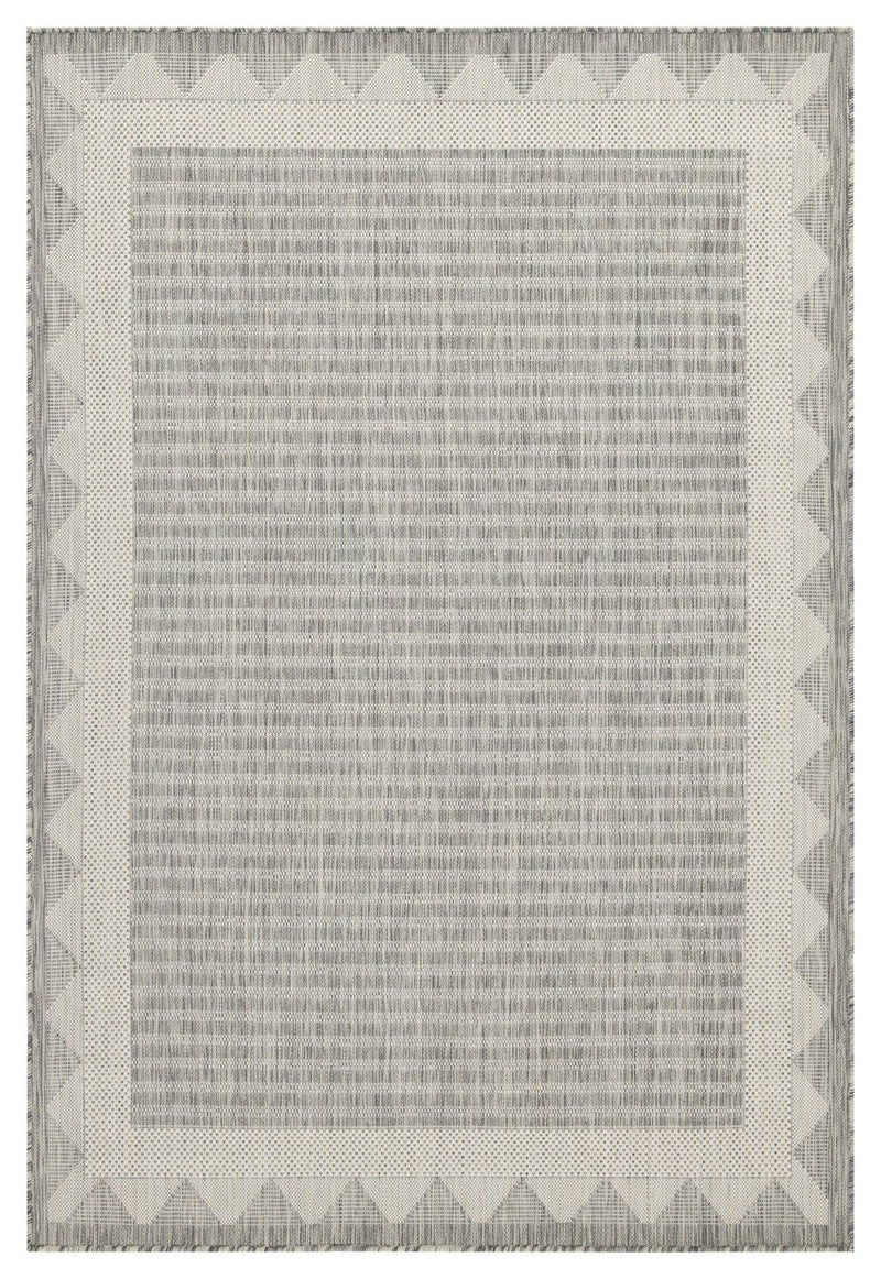 Sunshine - 7'10" X 10'3" Indoor / Outdoor Area Rug, Polypropylene - Silver