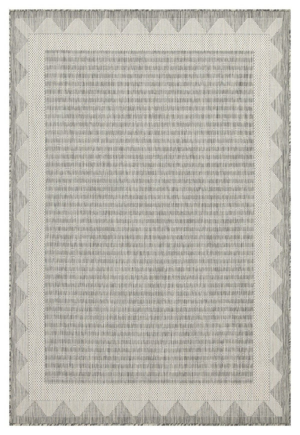 Sunshine - 5'3" X 7'3" Indoor & Outdoor Area Rug - Silver - Polypropylene