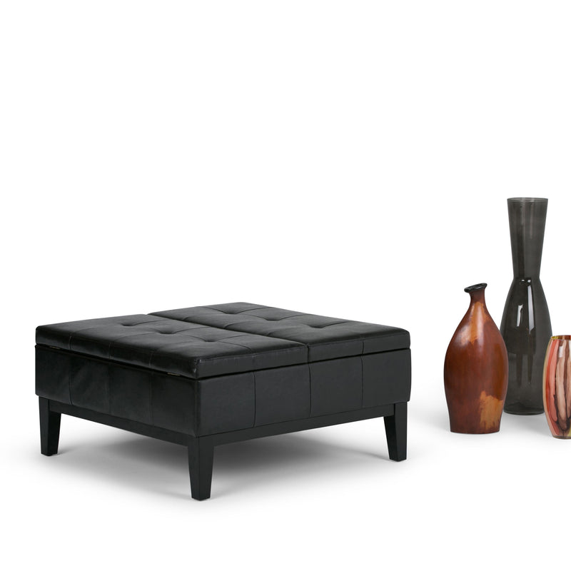 Dover - Square Coffee Table Storage Ottoman