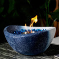 Tabletop Fire Pit With Mixed Color, Outdoor&Indoor Fire Pit, Portable Concrete Fire Pit, Personal Ethanol Fireplace, Outdoor Table Top Fire Pit, Mini Fire Pit Smokeless Fire Bowl
