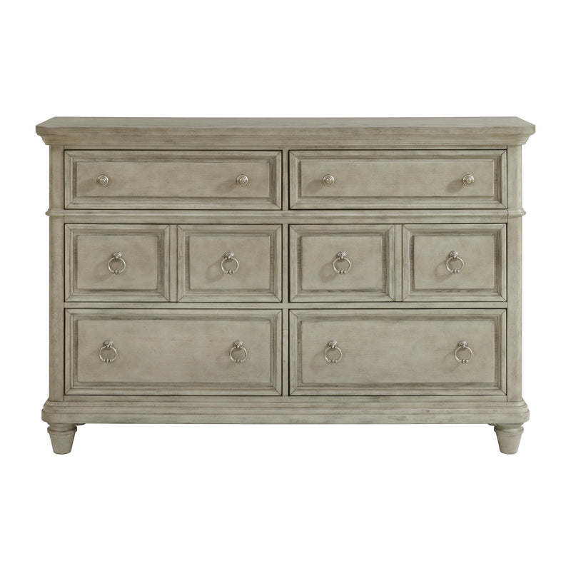 Whit-Ash - 6-Drawer Dresser - Light Gray