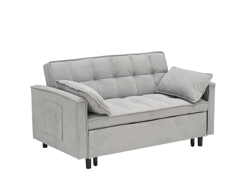 Two-Seat Casual Sofa With Pull Out Bed, Living Room Furniture