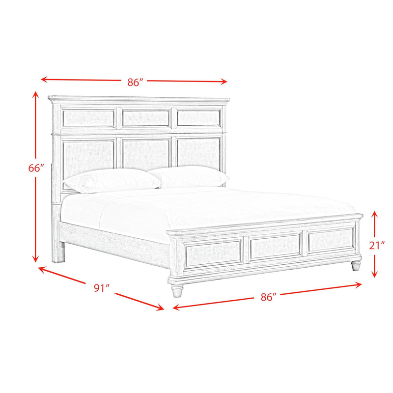 Whit-Ash - Panel Bed